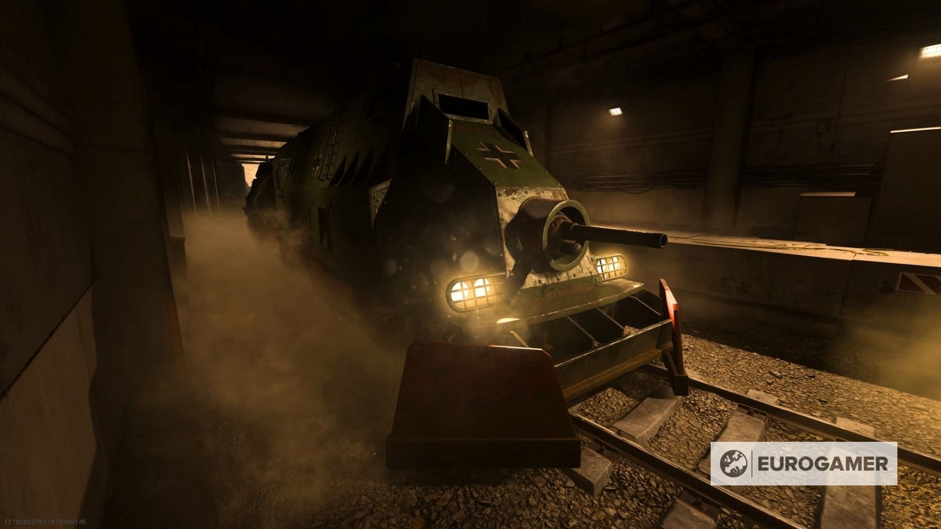 Người chơi chuẩn bị phục kích đoàn tàu bọc thép trong sự kiện Battle of Verdansk