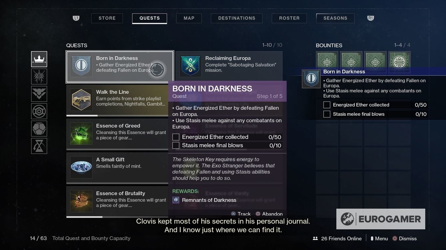 Người chơi Destiny 2 sử dụng kỹ năng cận chiến Stasis trên Europa