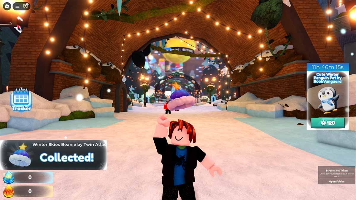 Người chơi Roblox nhận Mũ Beanie Winter Skies sau khi đổi token miễn phí