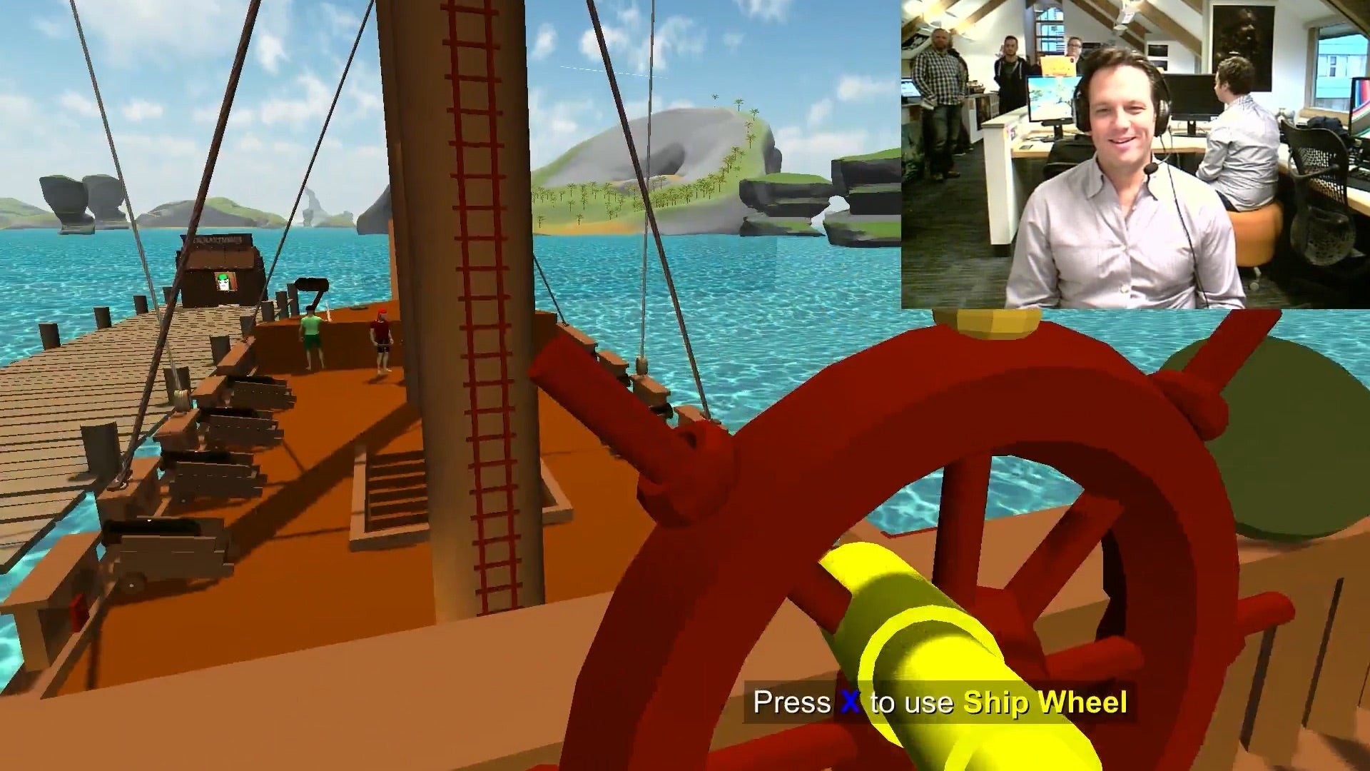 Nguyên mẫu đầu tiên của Sea of Thieves, được xây dựng trên Unity - được Phil Spencer của Xbox trải nghiệm
