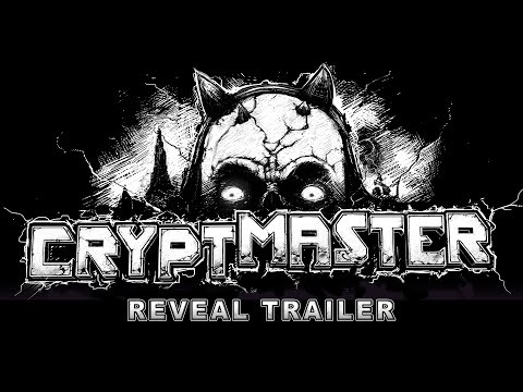 Nhân vật bộ xương khám phá hầm ngục đen trắng trong game giải đố chữ Cryptmaster
