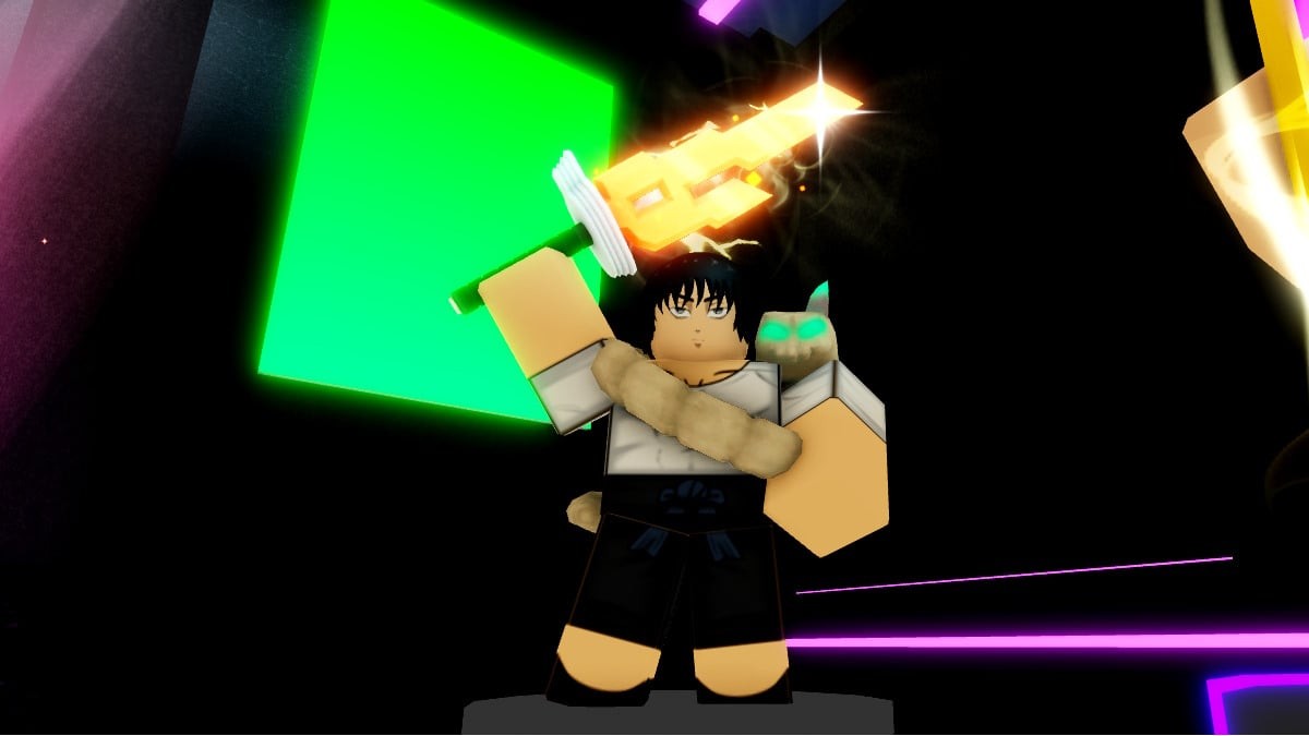 Nhân vật Koju trong Roblox Death Ball sẵn sàng chiến đấu