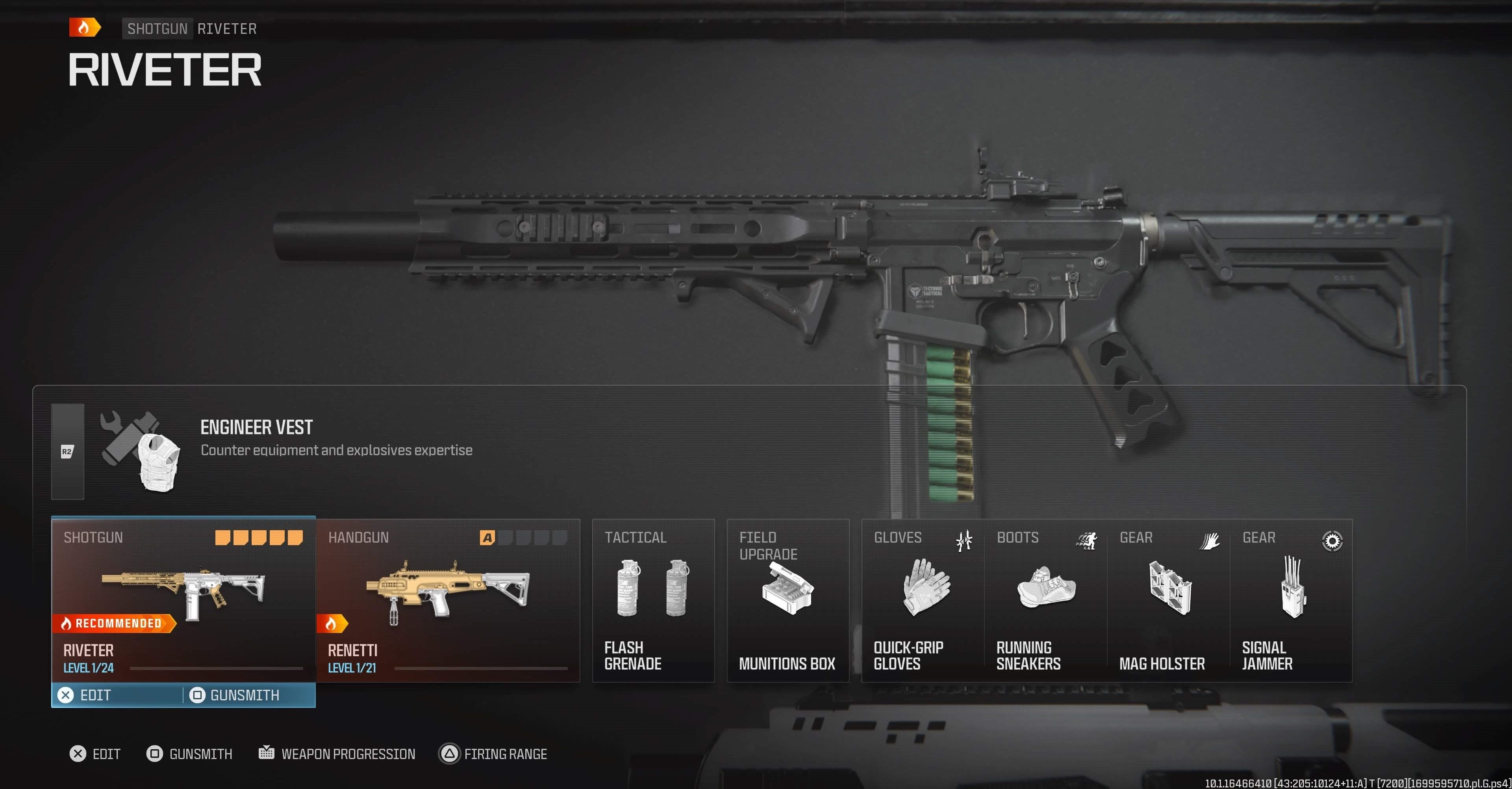 Nhân vật trang bị shotgun Riveter trong Modern Warfare 3 với bộ phụ kiện tối ưu
