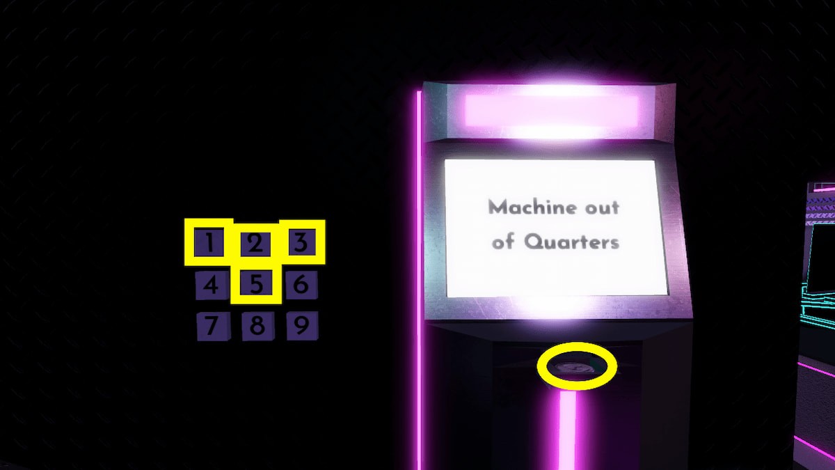 Nhập mã 1235 vào ATM để lấy xu trong Terminal Escape Room