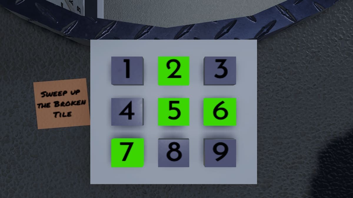 Nhập mã 2567 vào bàn phím cửa hầm trong Terminal Escape Room