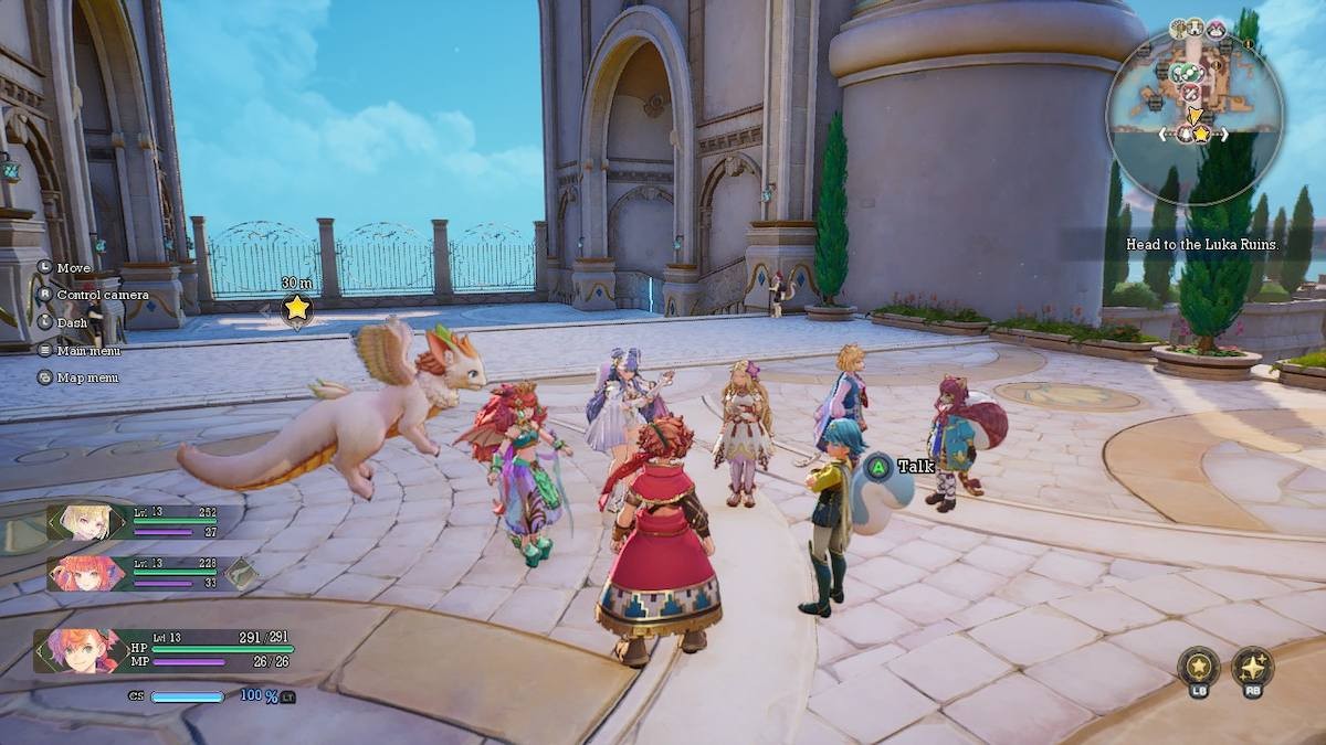 Nhóm chuẩn bị rời Illystana trong Visions of Mana.