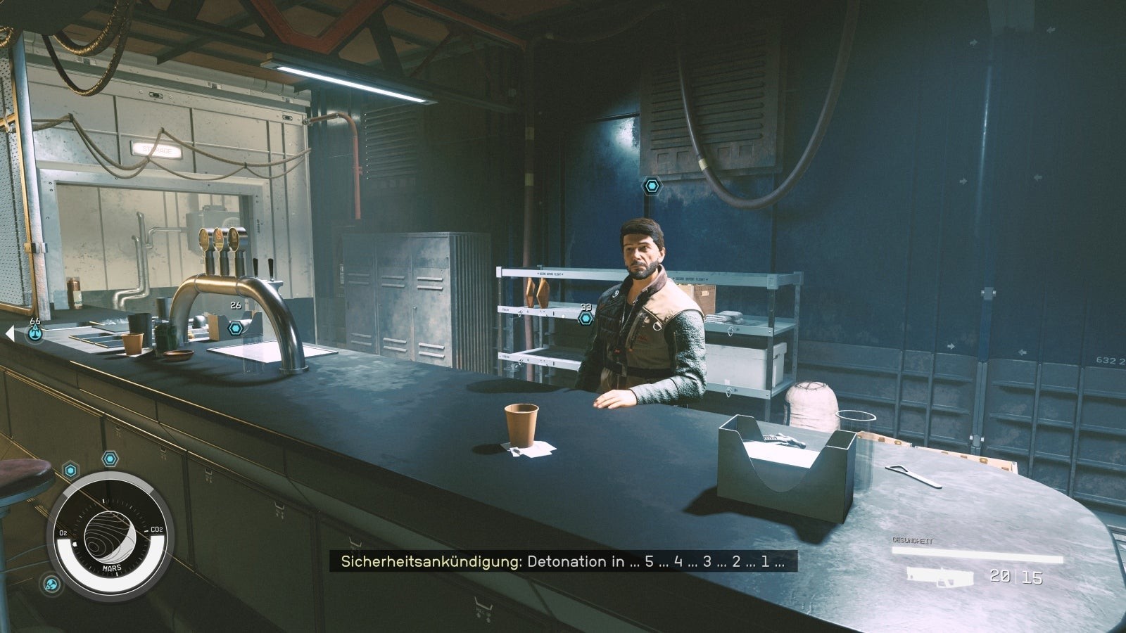Nói chuyện với bartender Jack tại quán Broken Spear ở Cydonia Starfield