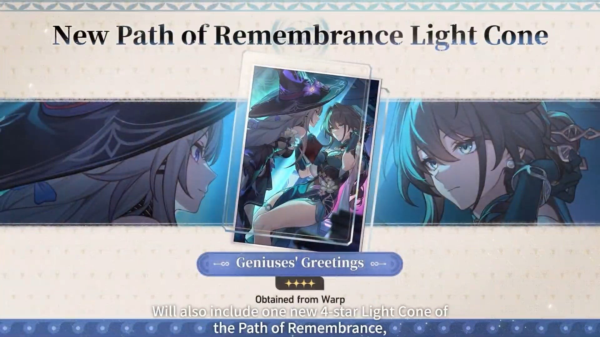 Nón Ánh Sáng 4 sao Ký Ức mới Genius' Greeting trong Honkai Star Rail 3.0