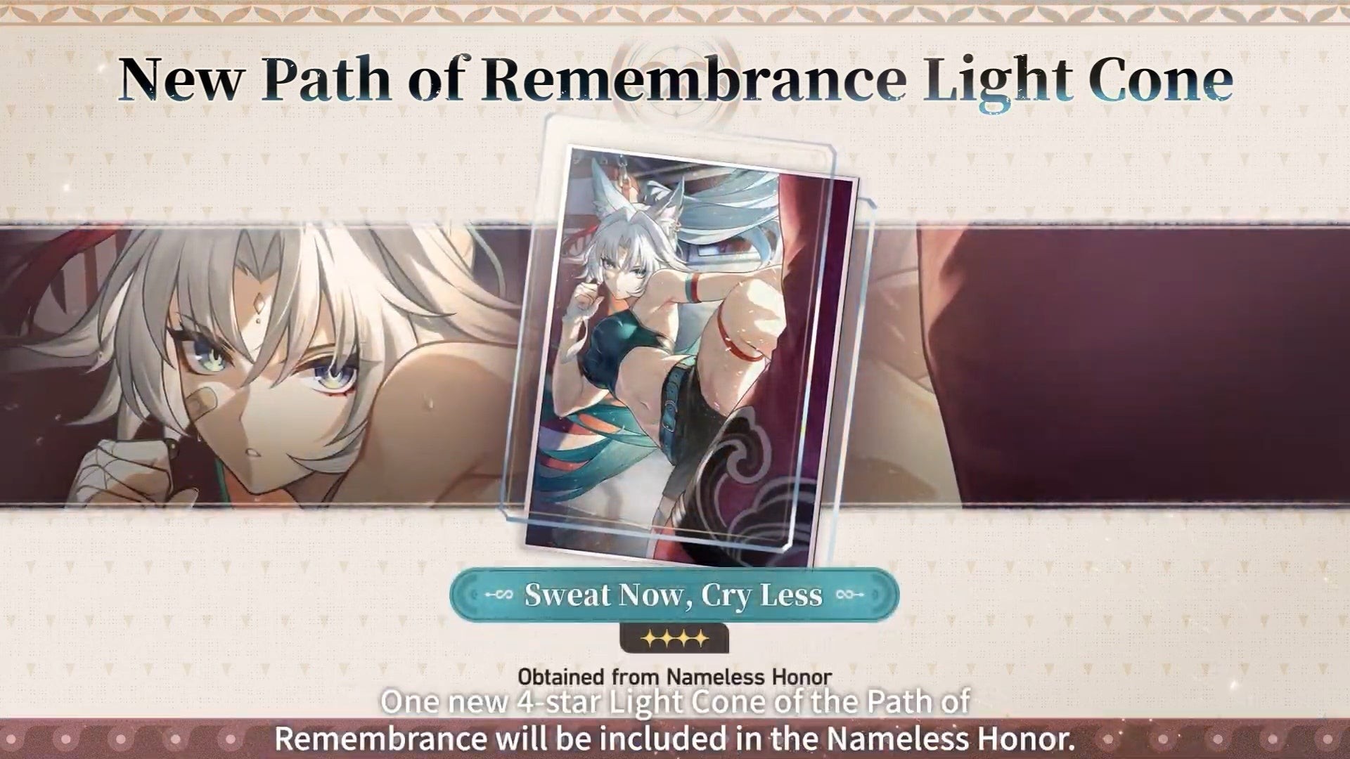 Nón Ánh Sáng 4 sao Sweat Now Cry Less nhận từ Battle Pass Honkai Star Rail 3.0
