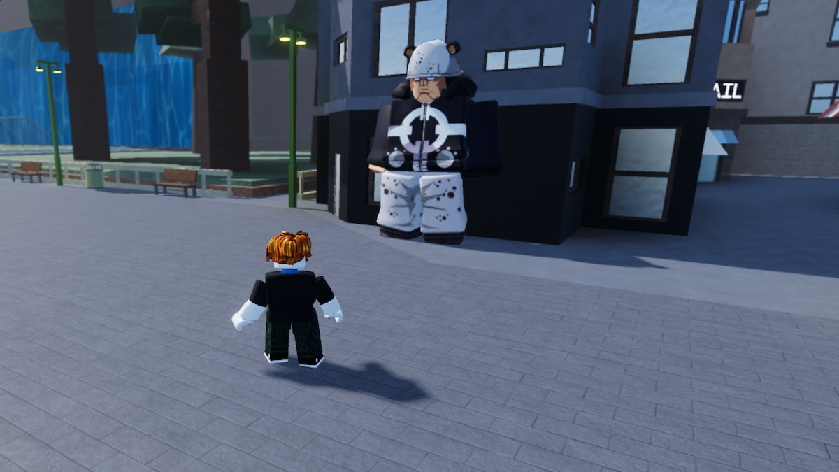 NPC Bartholomew Kuma gần sân bóng đá trong AUT giúp di chuyển đến Punk Hazard