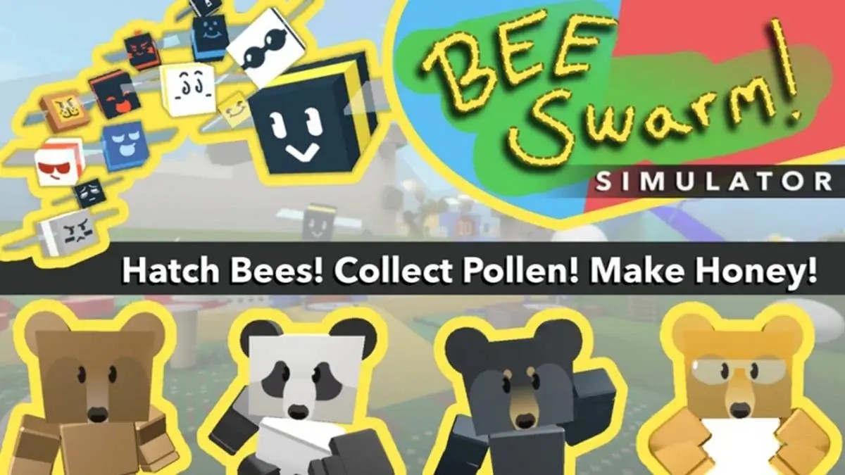 Ong và gấu trong Roblox Bee Swarm