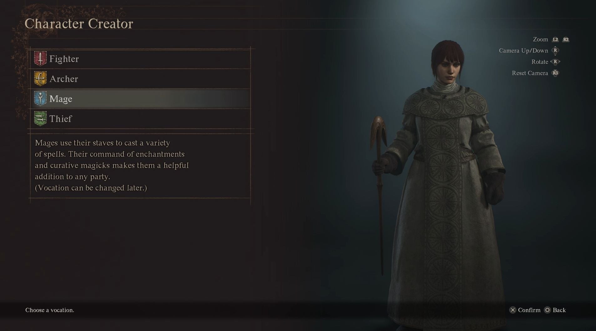 Pawn Pháp Sư (Mage) sử dụng phép thuật hỗ trợ trong Dragon's Dogma 2