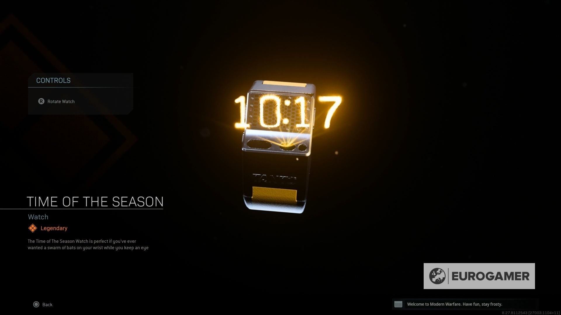 Phần thưởng Time of the Season Watch tại Dam - Warzone Trick or Treat