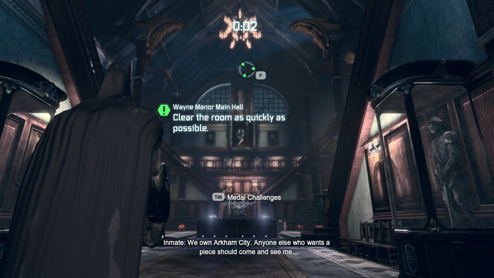 Phòng chính của Wayne Manor trong Batman Arkham City