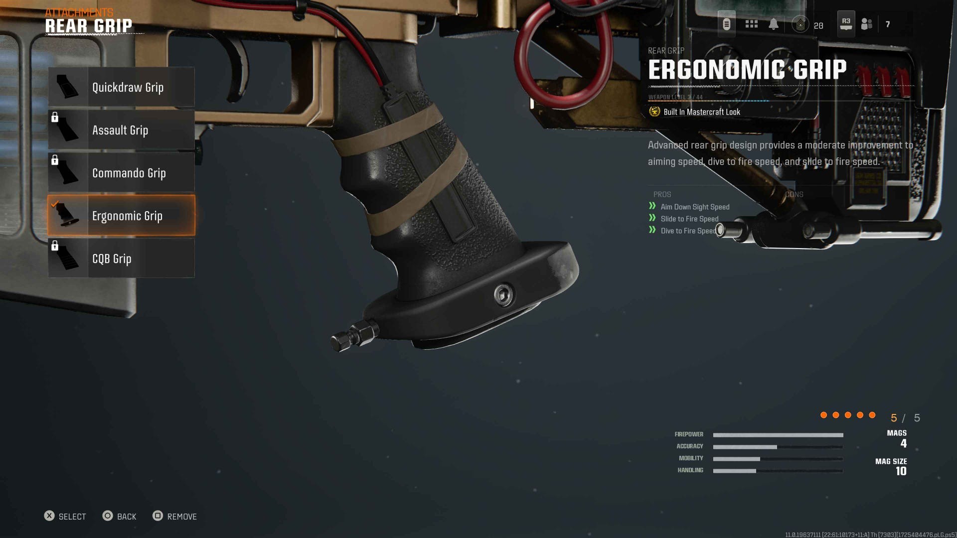 Phụ kiện Ergonomic Grip cho LR 7.62 Black Ops 6