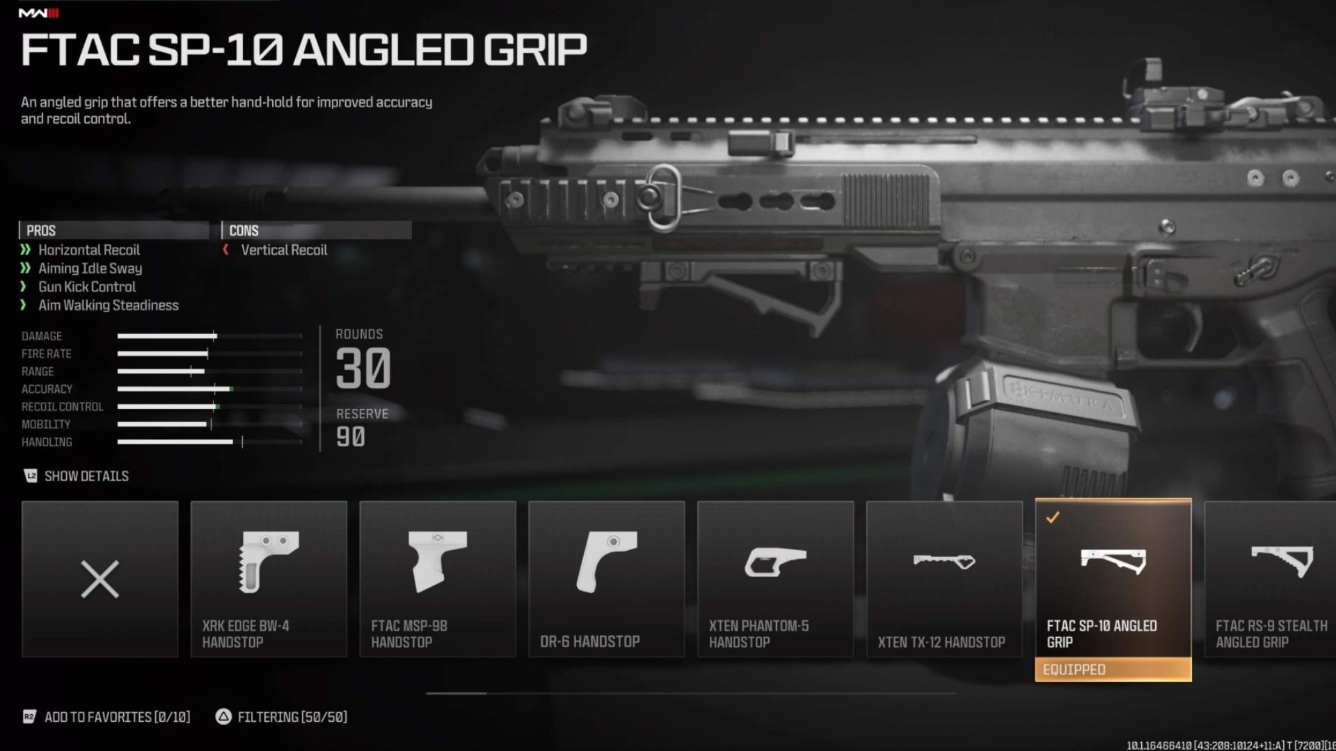 Phụ kiện FTAC SP-10 Angled Grip giúp cải thiện độ chính xác và kiểm soát giật cho Sidewinder
