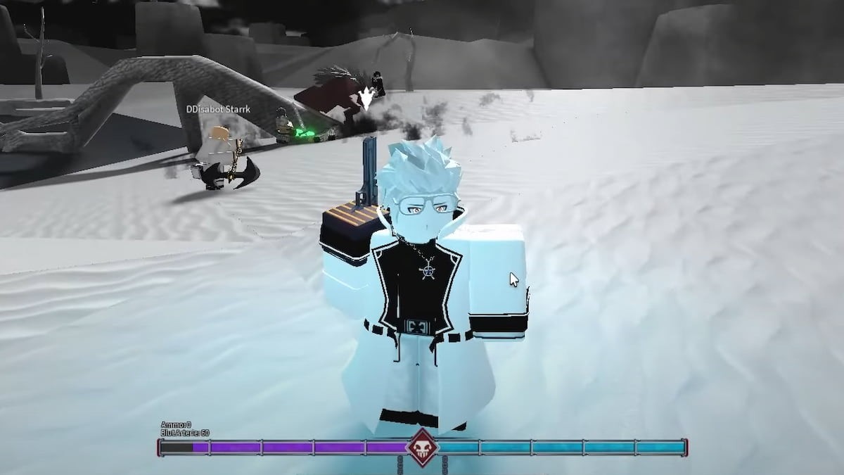 Phụ kiện Minigun Quincy trong Type Soul bắn ra loạt đạn năng lượng