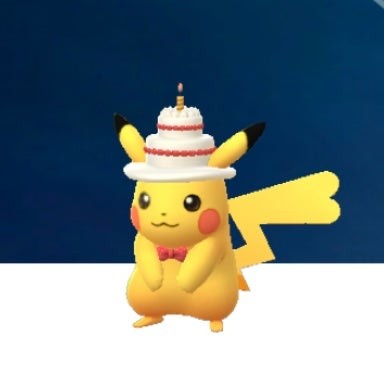 Pikachu đội mũ bánh kem đặc biệt trong sự kiện Pokémon Go