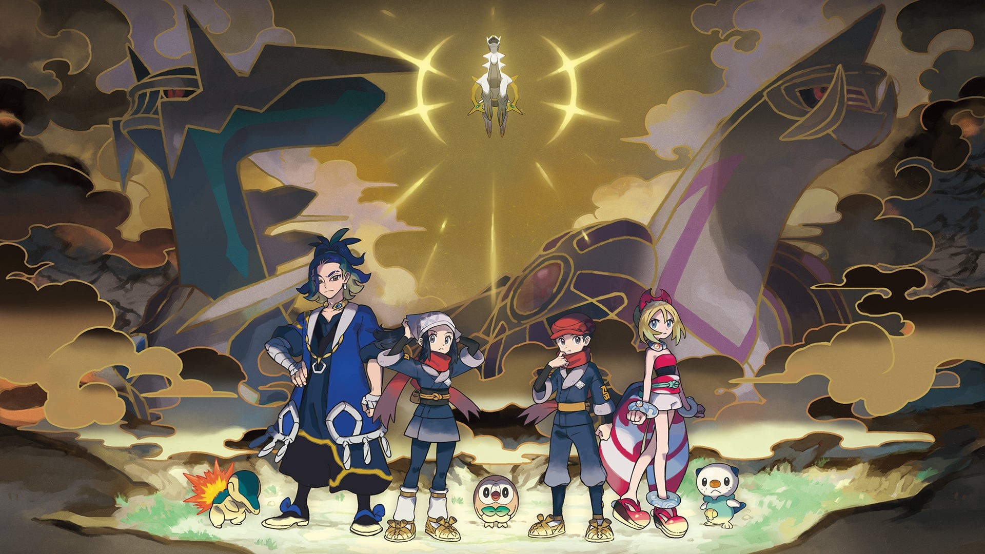 Pokémon huyền thoại Arceus xuất hiện uy nghiêm trong game