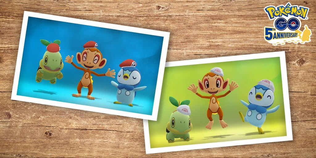 Pokémon Turtwig đội mũ Dawn trong Pokémon Go
