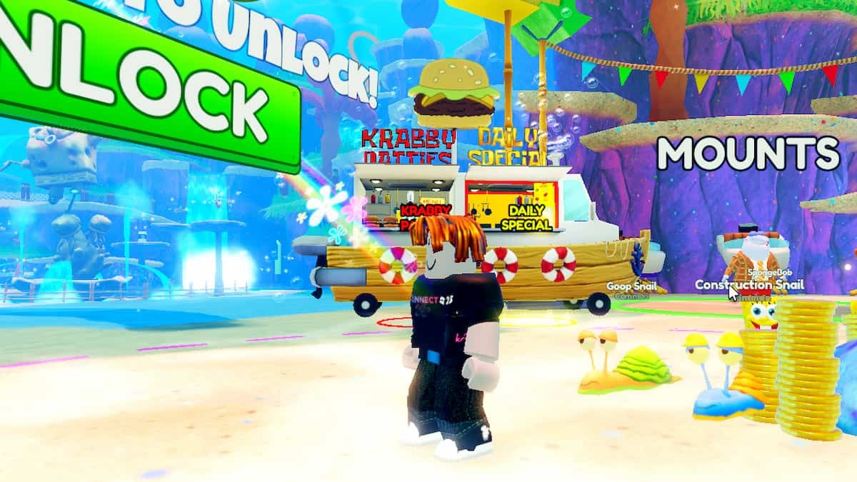 Quầy chế tạo Krabby Patty trong SpongeBob Simulator