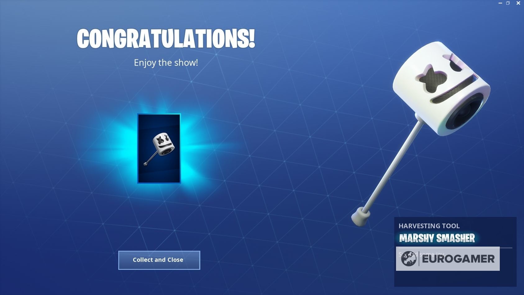 Rìu Marshy Smasher phần thưởng thử thách Fortnite