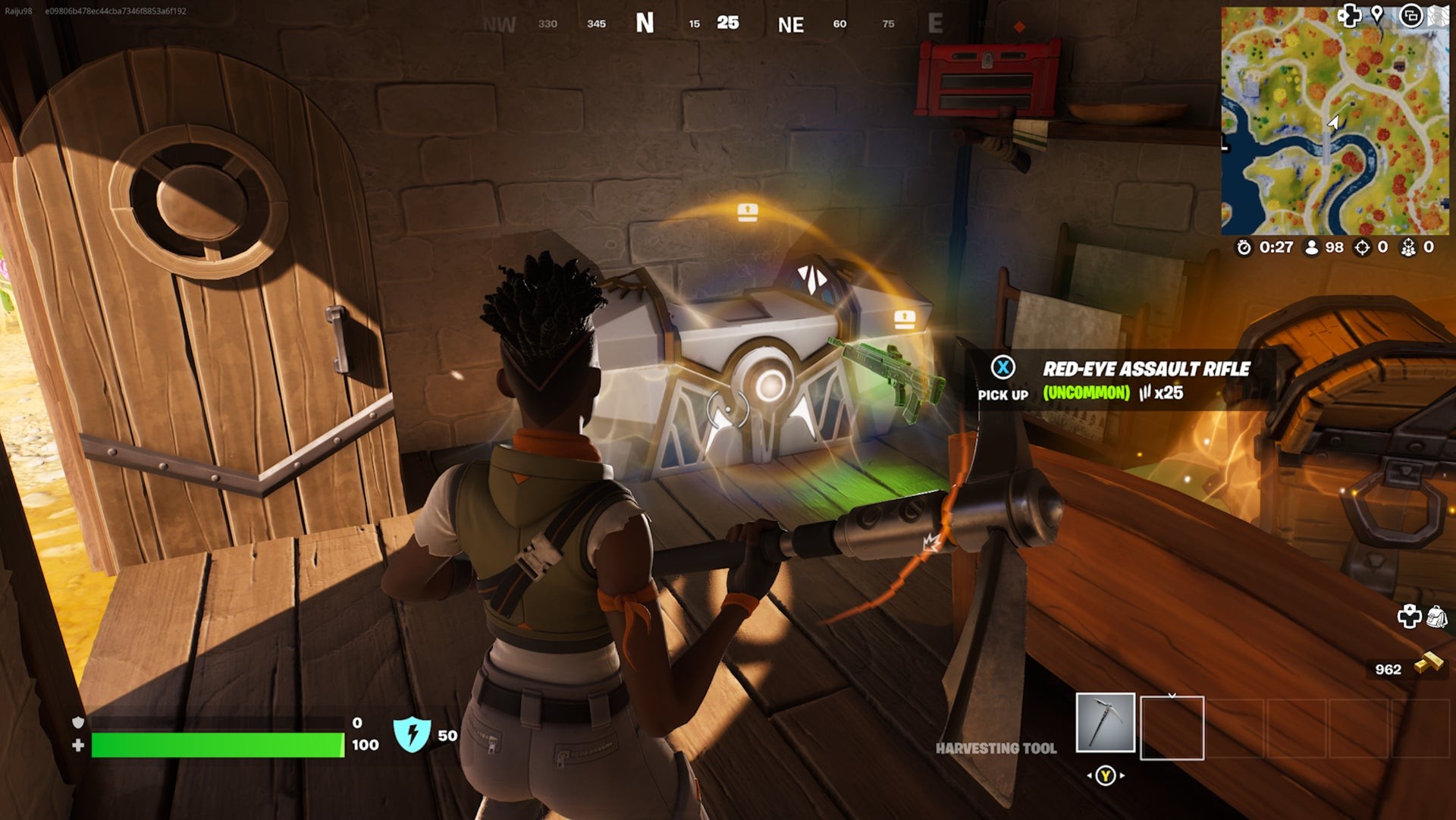 Rương Oathbound Fortnite thứ ba tại The Citadel trong tòa nhà phía đông