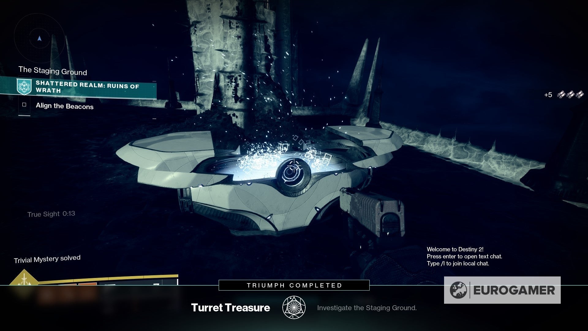 Rương Turret Treasure Trivial Mystery trên mái nhà Ruins of Wrath