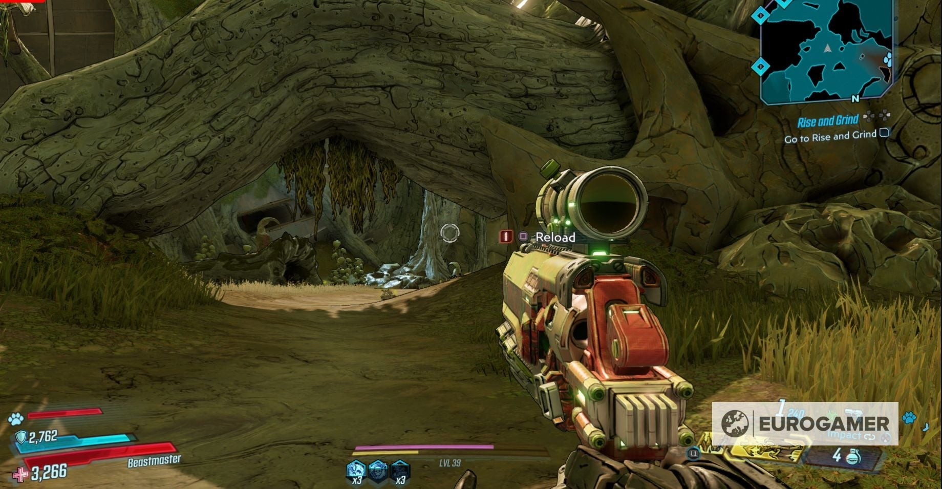 Sau đó đi theo con đường bên trái để đến chỗ Chonk Stomp - Borderlands 3
