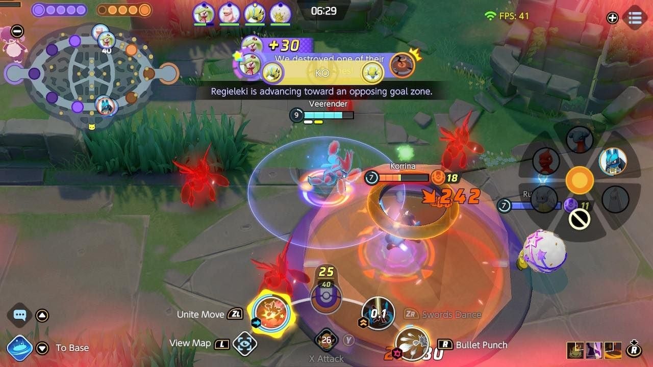 Scizor sử dụng Unite Move Red Illusion Dive tạo phân thân