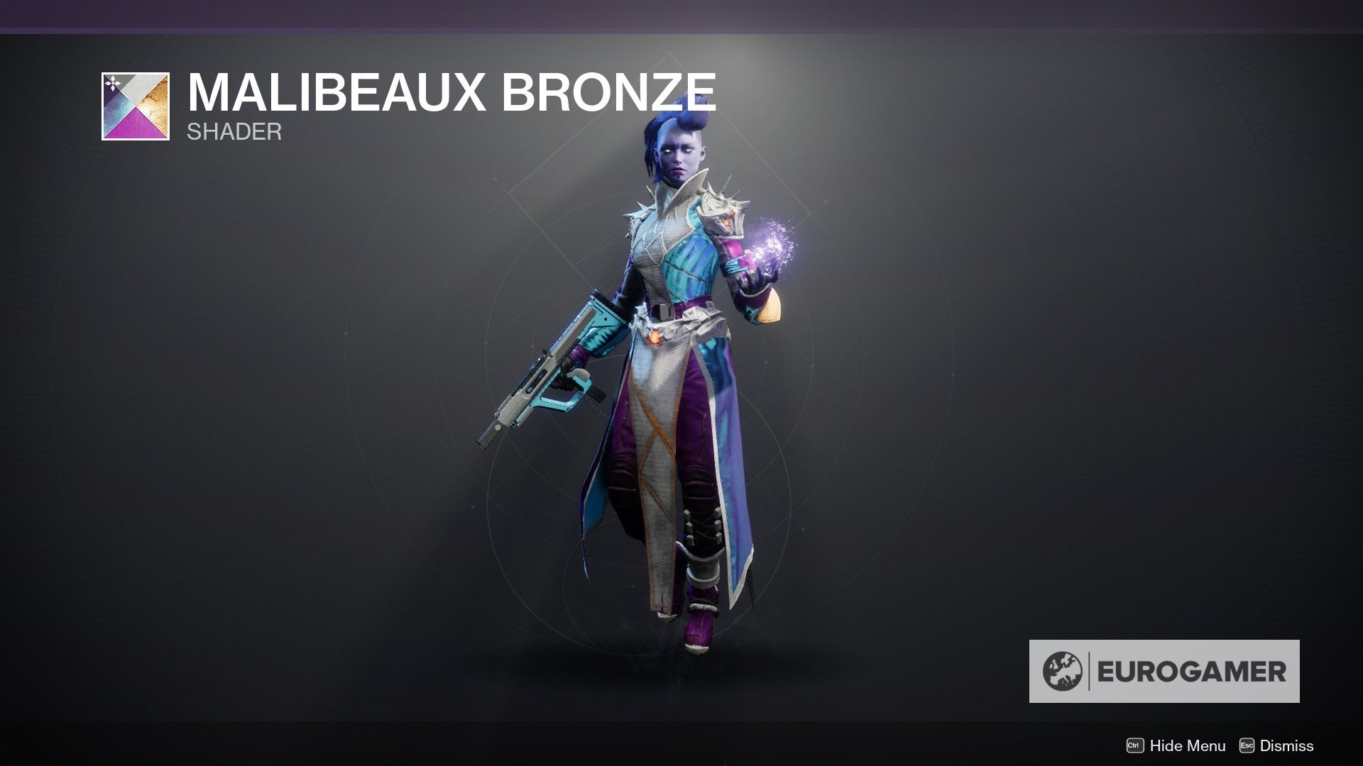 Shader Malibeaux Bronze trong danh sách tùy chỉnh trang bị của Destiny 2