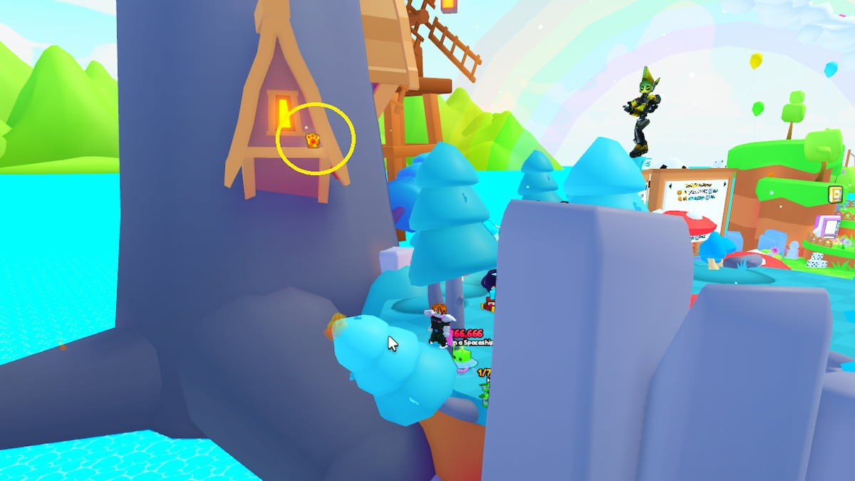Shiny Relic thứ 26 trên ban công ngôi nhà nhỏ trên thân cây lớn trong rừng PETS GO