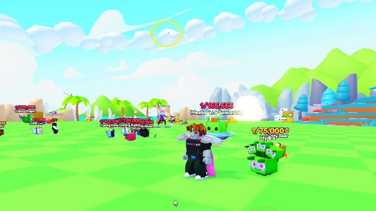 Shiny Relic thứ 30 nằm trên đám mây cao trong Candyland PETS GO