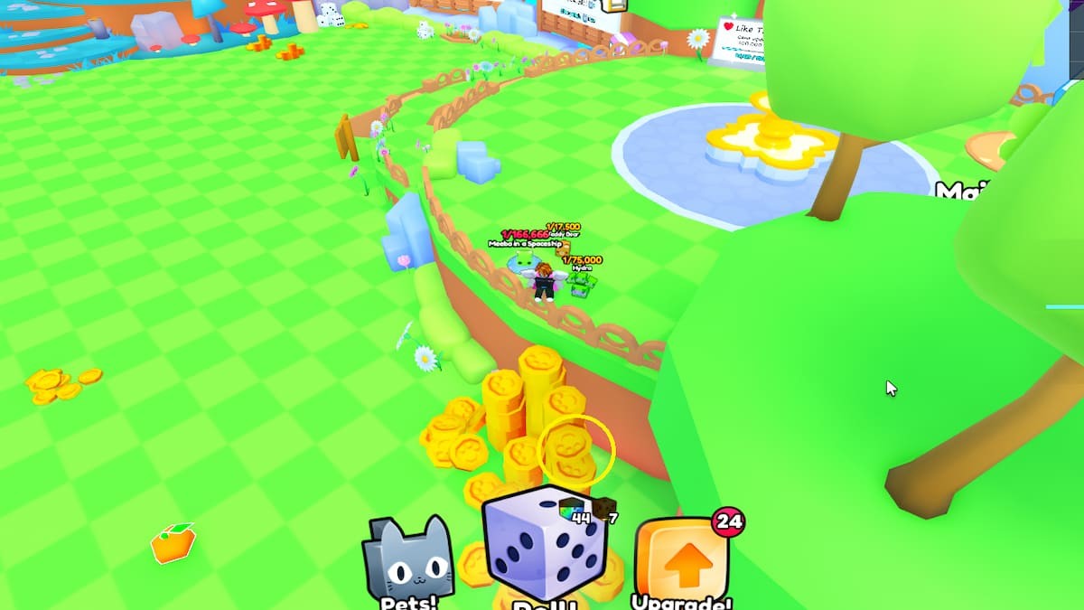 Shiny Relic thứ 32 sau một đống xu gần khu vực Mailbox trong PETS GO