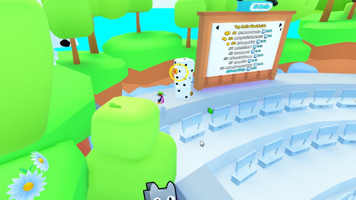 Shiny Relic thứ 41 sau viên xúc xắc gần bảng xếp hạng đầu tiên trong Trading Plaza PETS GO