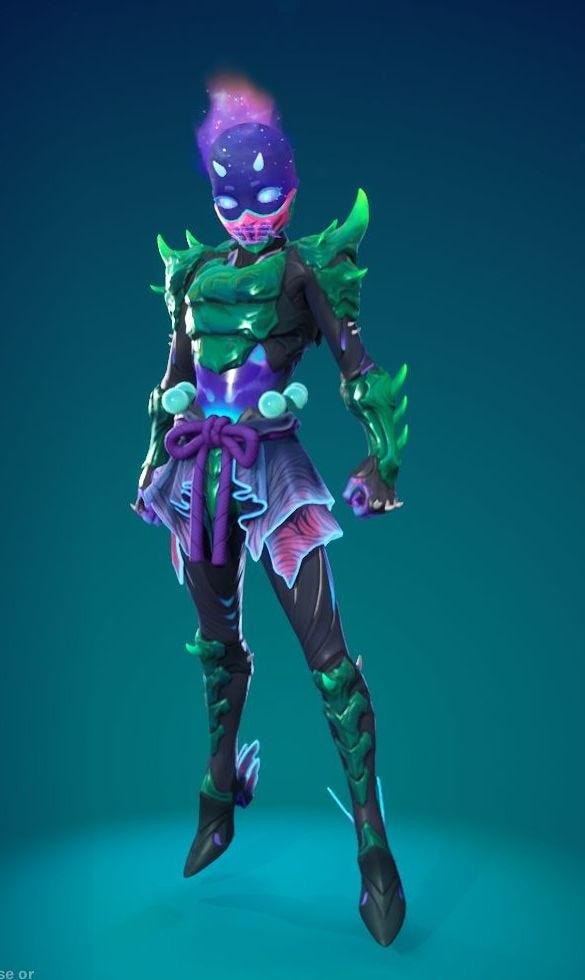 Skin Mystica cơ bản trong Fortnite Chapter 4 Season 2