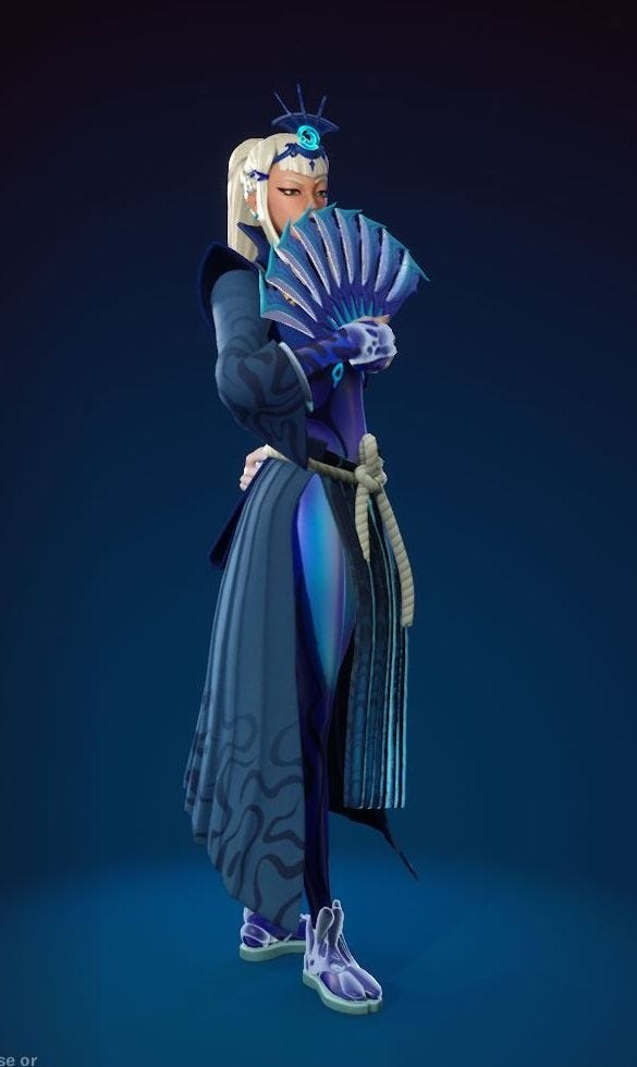 Skin River Empress Mizuki cơ bản trong Fortnite