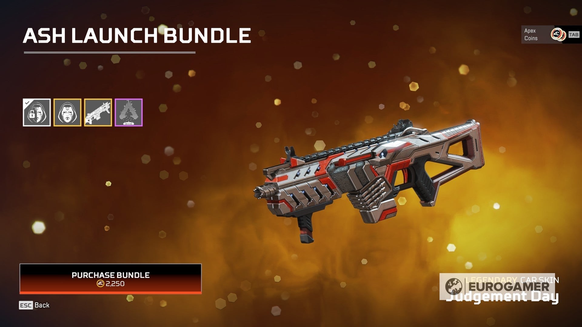 Skin vũ khí Car SMG trong gói ra mắt Ash