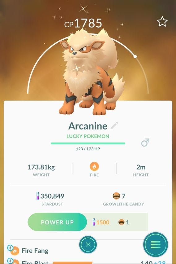 So sánh chi phí Stardust nâng cấp Pokémon Machamp thường và Pokémon May Mắn trong Pokémon Go