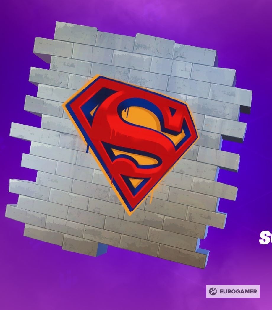 Spray hình khiên Superman trong Fortnite
