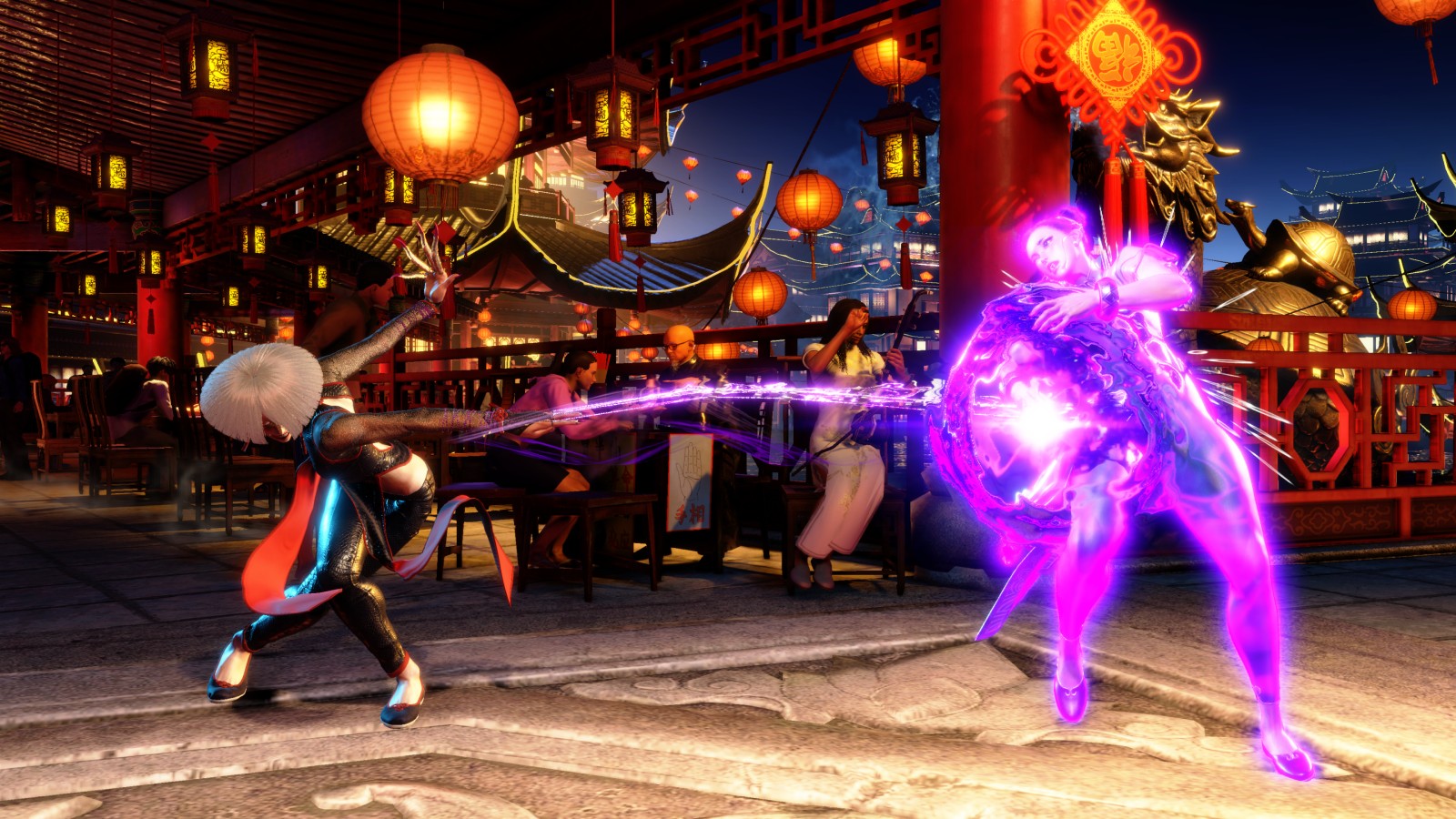Street Fighter 6: A.K.I. đánh bại Chun Li.