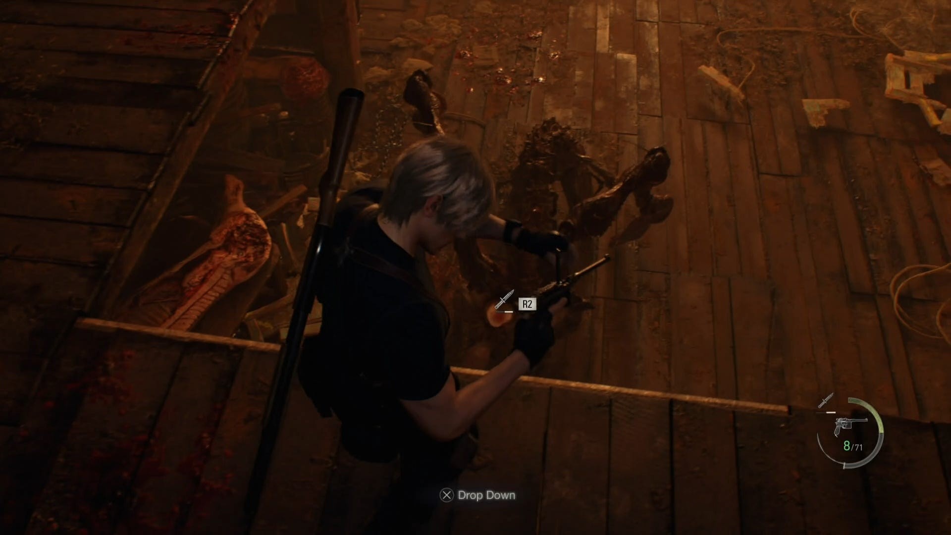 Sử dụng dao tấn công Méndez khi hắn bị hạ gục trong Resident Evil 4 Remake