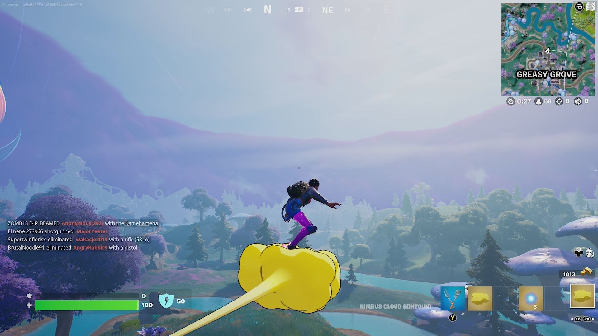 Sử dụng Nimbus Cloud trong Fortnite