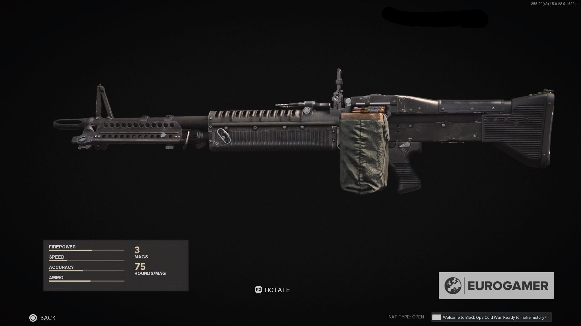 Súng máy hạng nhẹ M60 trong Black Ops Cold War với hỏa lực áp đảo và băng đạn lớn