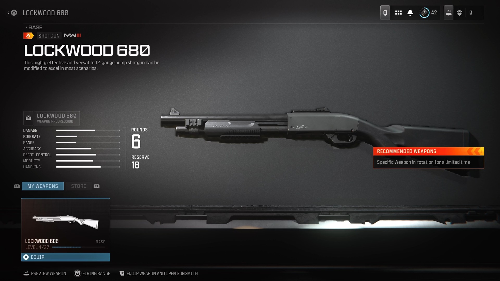 Súng shotgun Lockwood 680 là lựa chọn vũ khí phụ mạnh mẽ đi kèm BAS-B