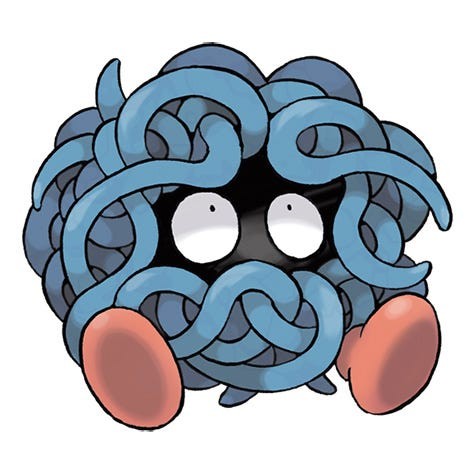 Tangela Pokémon hệ Cỏ xuất hiện trong nhiệm vụ thực địa Glittering Garden