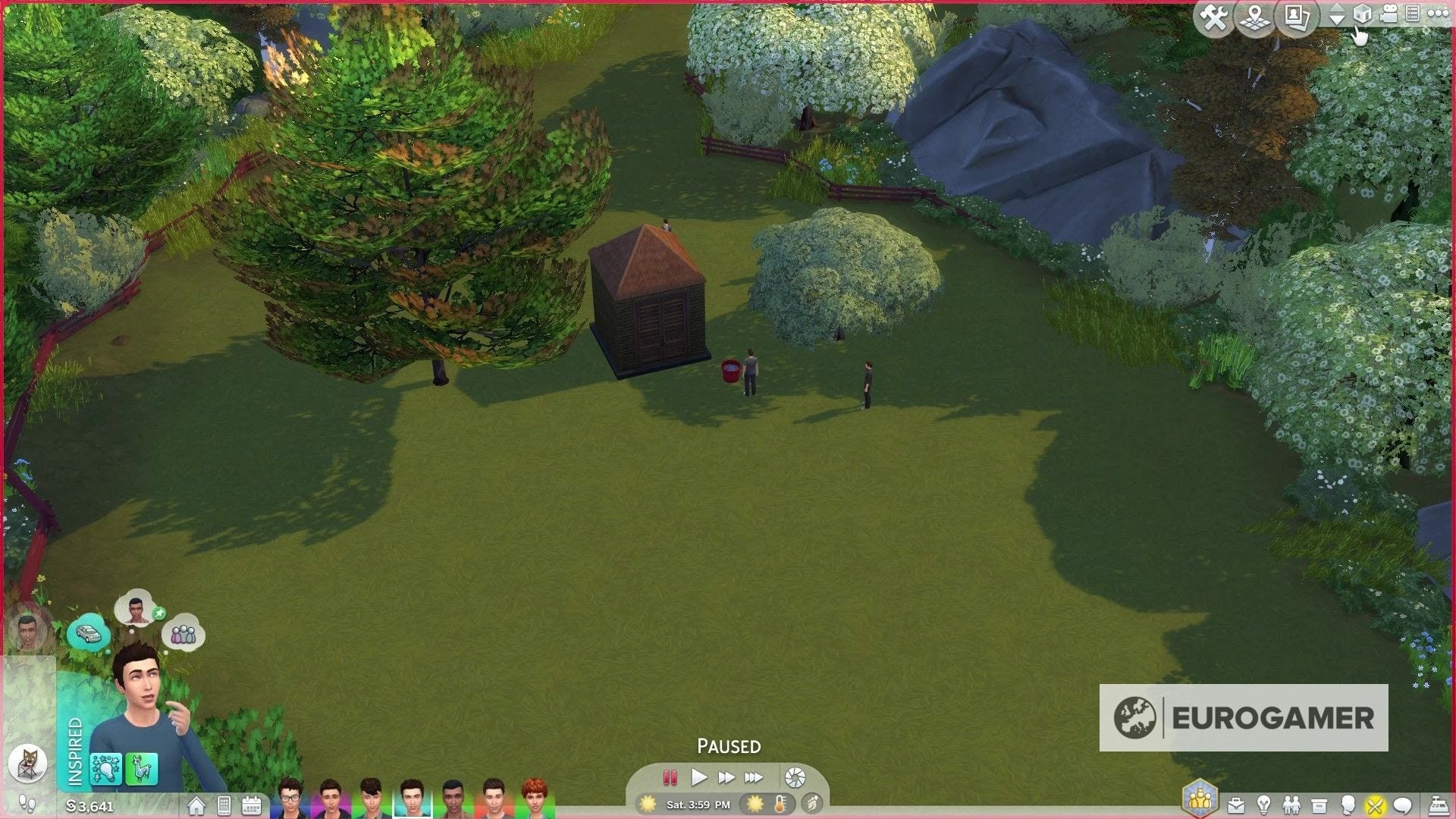 Thang dẫn xuống hầm trú ẩn bí mật được che giấu dưới sàn nhà trong The Sims 4