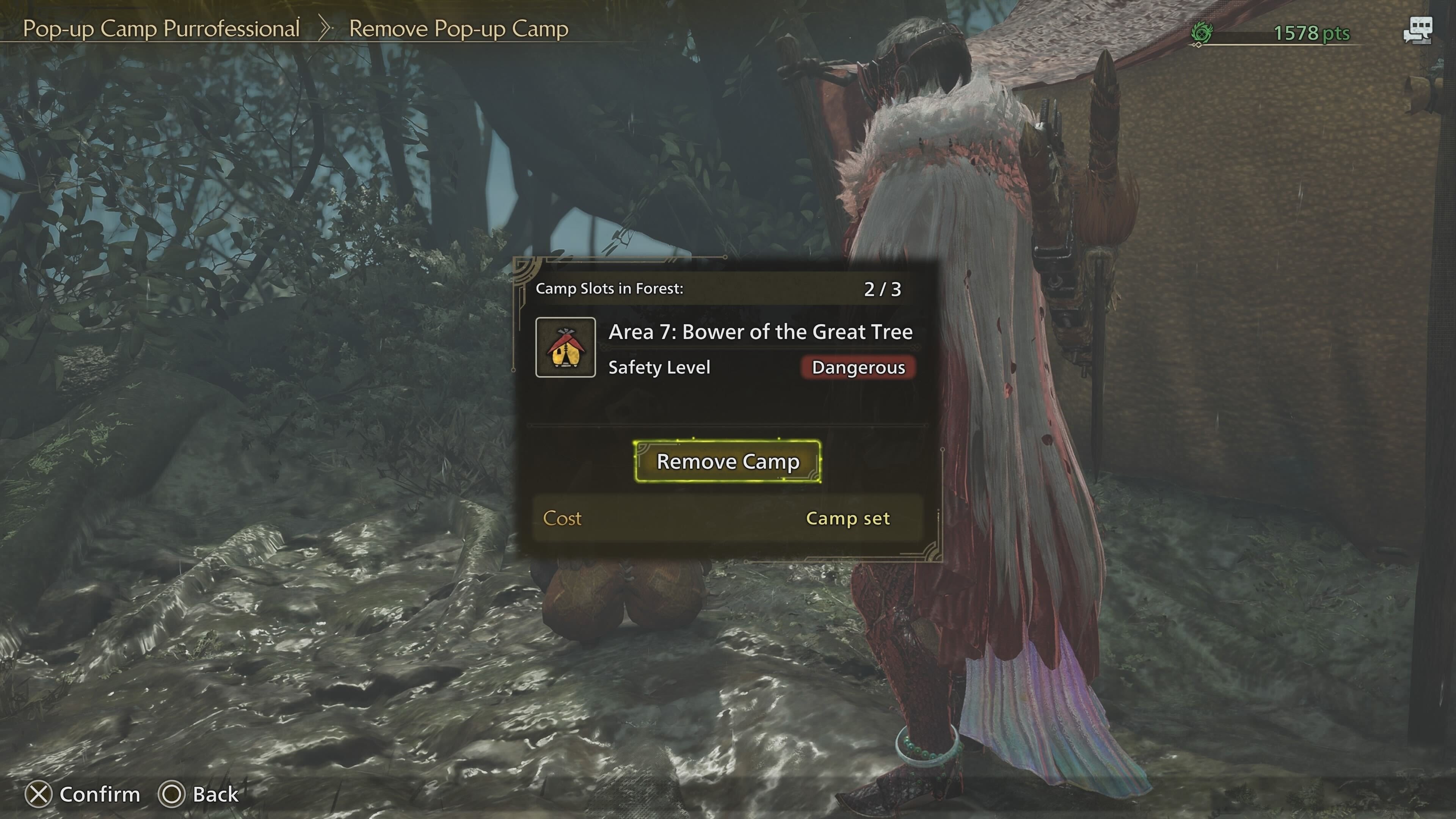 Tháo dỡ Pop-up Camp trong Monster Hunter Wilds
