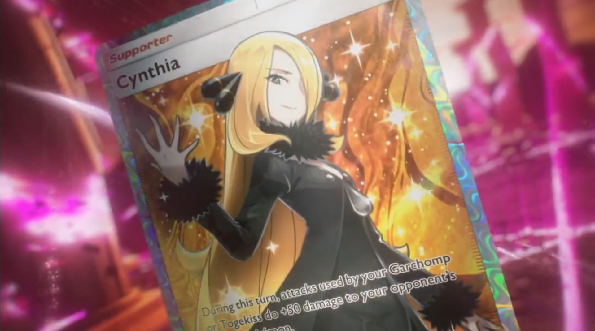 Thẻ bài Cynthia Full Art Two Gold Star, Nhà vô địch vùng Sinnoh