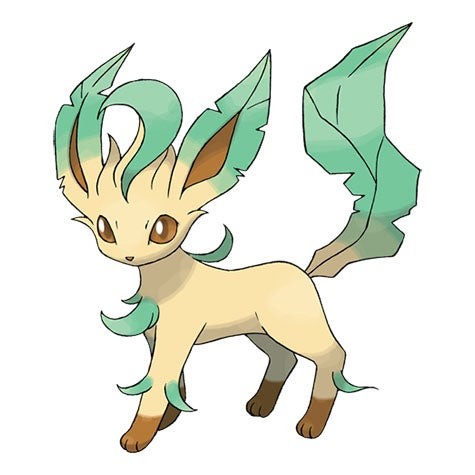 Thẻ bài Leafeon ex Rainbow Two Gold Star trong TCG Pocket